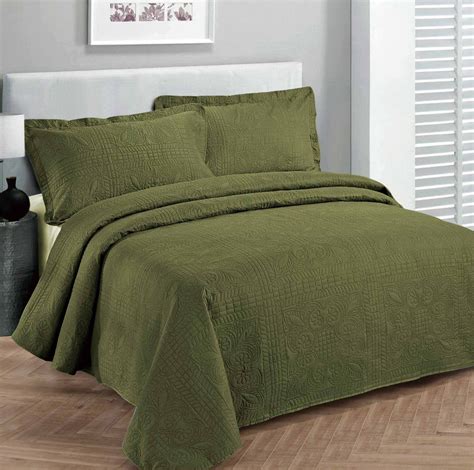 olive green king comforter|olive green king size bedspread.